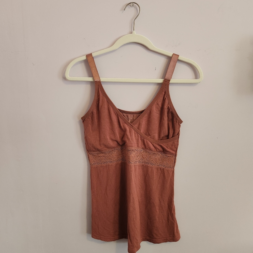 Ana Ono Surplice Wrap Tank Top Camisole Size L